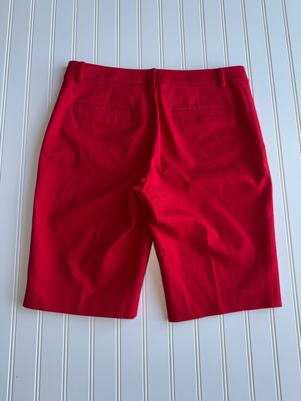 Lauren Ralph Lauren Red Tailored Bermuda Shorts - Picture 7 of 9